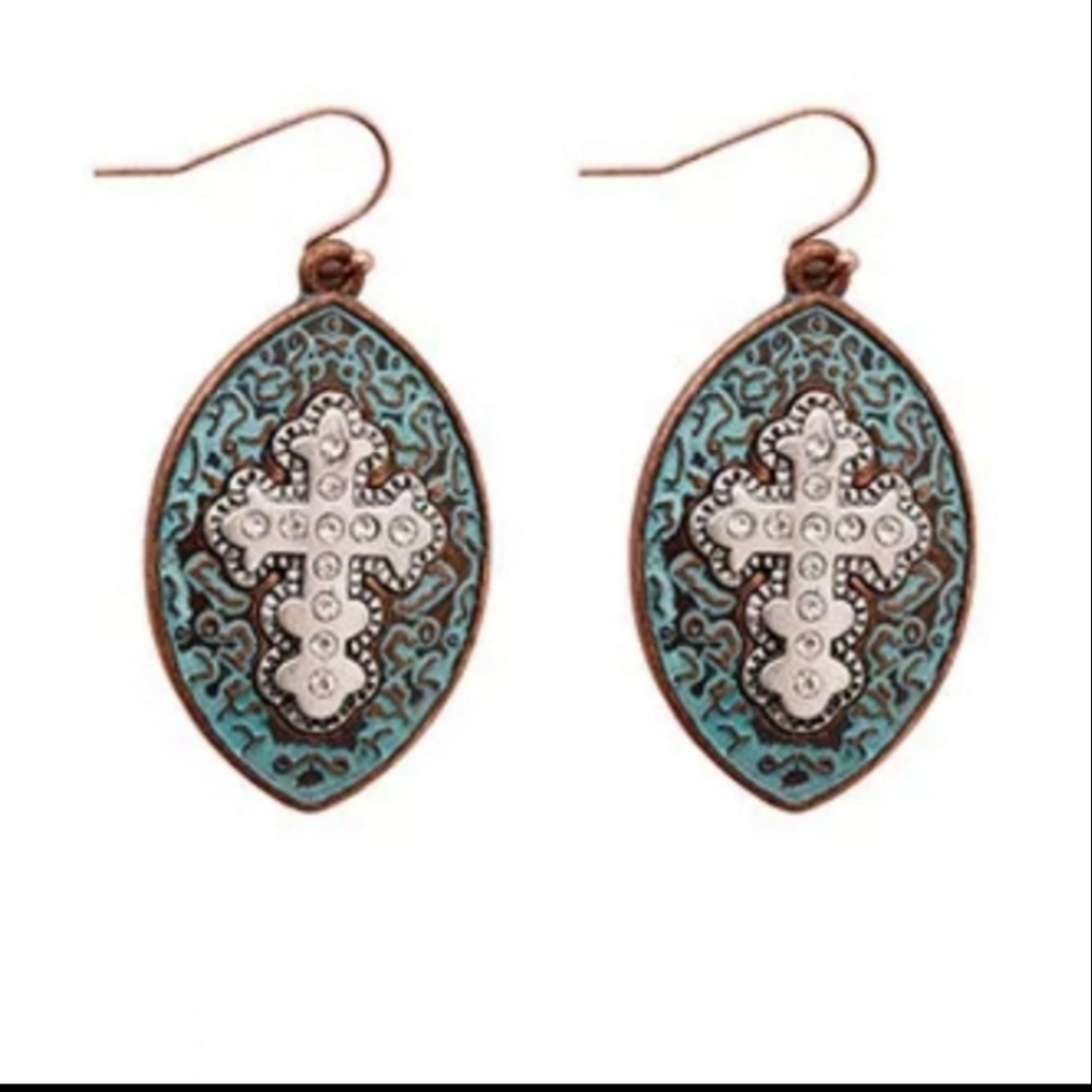 Westen Wild West Oval Shaped Earrings